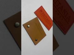 Rectangle Shape Custom Leather Labels for Garment Label Promotion