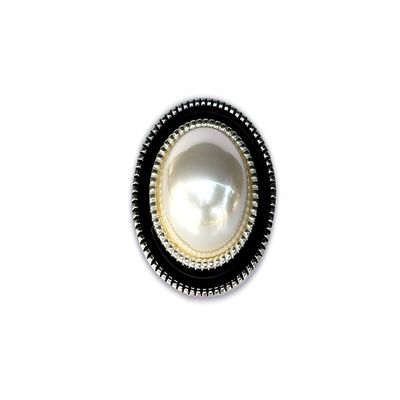 Plastic Garment Accessory Round Pearl Button Ladies Knit Cardigan