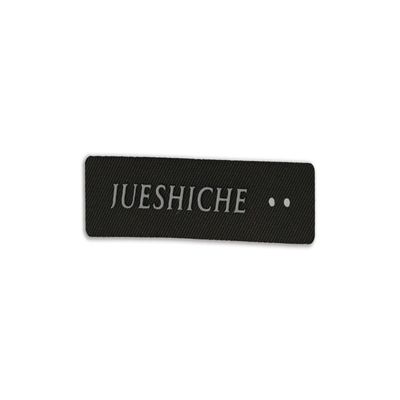 Custom Woven Heat Transfer Clothing Labels 42x62 For Bags Garment