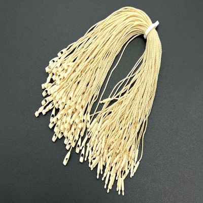 OEM Bulk Braided Nylon Locking Fabric Tag Fasteners Beige
