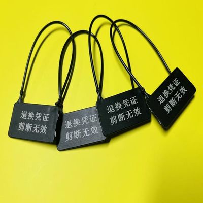 ODM Black Garment Security Tag Clothing Label Tags For Clothing Stores