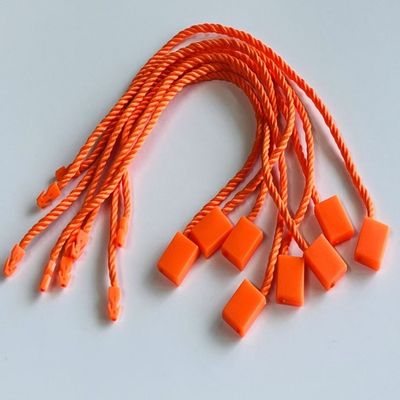 Fabrics Orange Plastic Tag Fastener Retail Store Clothing Accessory
