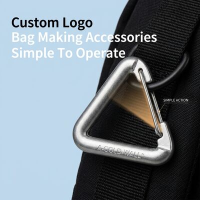 Die-casting Polishing Plating Crafted Bag Making Accessories Featuring Customer Logo Perfect for Everyday Applications