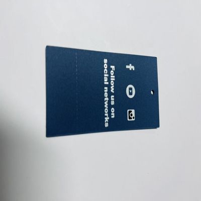 Custom Made Apparel Clothing Hang Tag Accessories Die Cut Printing 300gsm