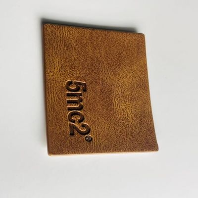 PU Genuine Jeans Leather Label Clothes Garment Tags Custom
