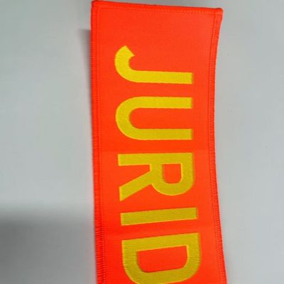 Self Adhesive Cotton Custom Embroidered Labels For Clothing Hem
