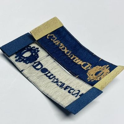 Craft Embroidered Woven Garment Labels Custom For T Shirt