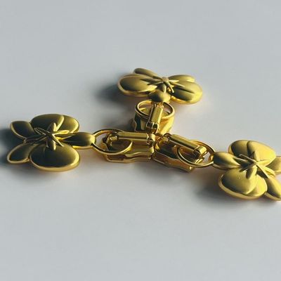 Zinc Alloy Handbag Making Supplies Hardware Golden Metal Luggage Racks