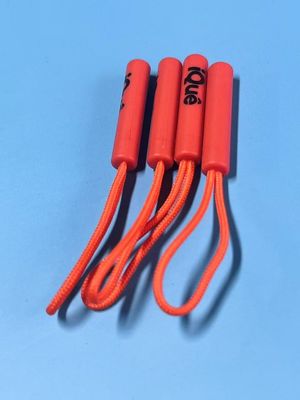 Waterproof Orange Plastic Swing Cord Zipper Puller For Clothes Jumpsuit