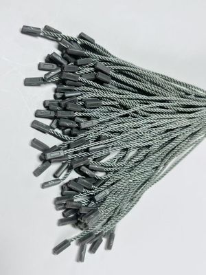 Gray POM Plastic Nylon Tag Fasteners Attacher For Hang Tags