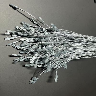 Customized Aluminum Plastic Hang Tag Fasteners For Fabric Garment