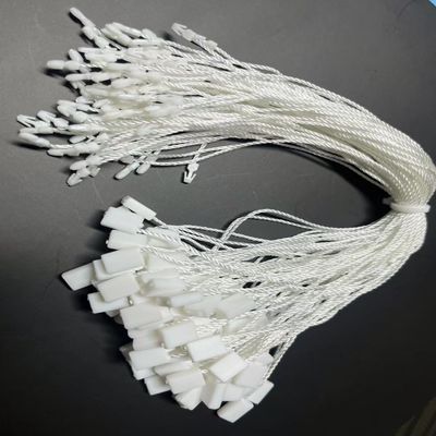 Sustainable Square Locking Plastic Tag Fastener String Seal CMYK For Clothes Custom