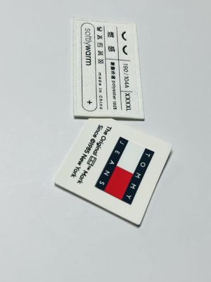 Iron On Woven Clothing Embroidered Name Labels Customized