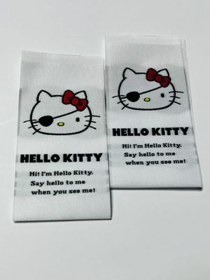 Iron On Woven Clothing Embroidered Name Labels Customized