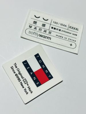 Iron On Woven Clothing Embroidered Name Labels Customized