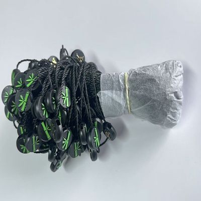 Hanging Garment Swing Plastic Tag String Fasteners Black Lightweight