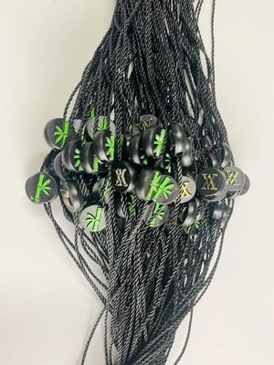 Hanging Garment Swing Plastic Tag String Fasteners Black Lightweight
