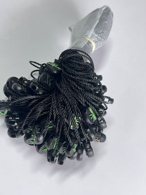 Hanging Garment Swing Plastic Tag String Fasteners Black Lightweight