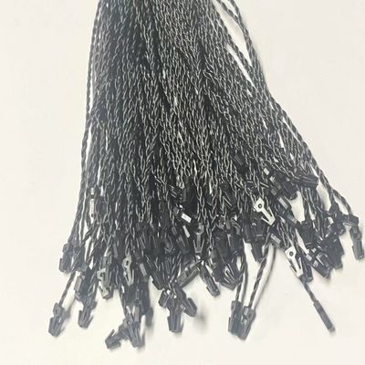 ODM 7 Inch Rectangle Black Plastic Tag Fasteners String Flexible