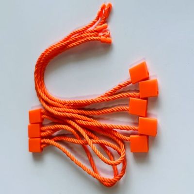 Fabrics Orange Plastic Tag Fastener Retail Store Clothing Accessory