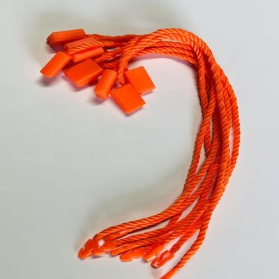 Fabrics Orange Plastic Tag Fastener Retail Store Clothing Accessory