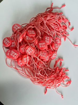 OEM Bulk Quantities Plastic Fastener Hang Tags With Snap Lock Pins And Security Loops