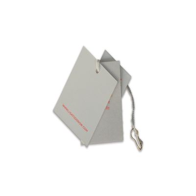Full Color Sustainable Paper Clothing Jacket Hang Tag Custom