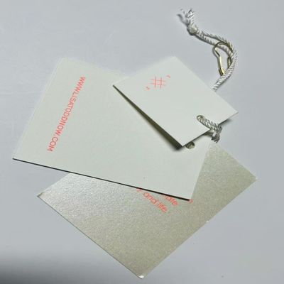 Full Color Sustainable Paper Clothing Jacket Hang Tag Custom