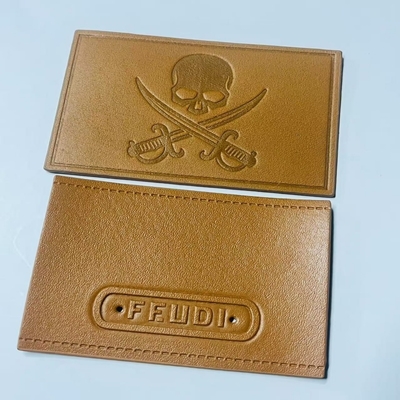 Custom Leather Labels Sew On Closure Type Customized For Your Individual Requirements