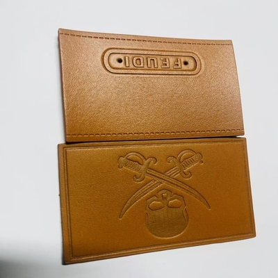 Custom Leather Labels Sew On Closure Type Customized For Your Individual Requirements