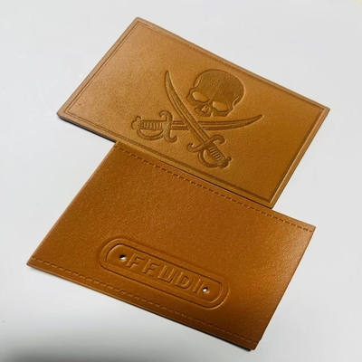 Custom Leather Labels Sew On Closure Type Customized For Your Individual Requirements