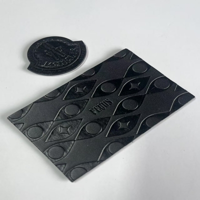 Black One Size Garment Label Top Performance for Jeans Leather Label