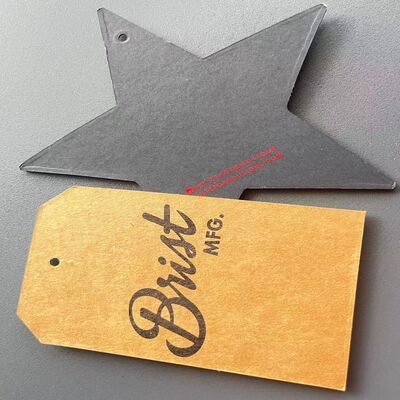 Hanging Tags Custom Clothing Hang Tags Snap Lock Style Customizable Options for Clothing Retailers Apparel Presentation