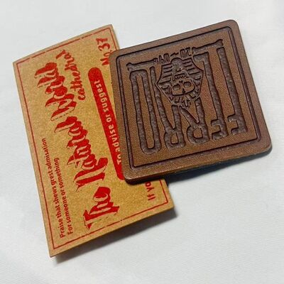Sew On Custom Leather Labels Embossed Customizable Leather Tags Suitable for Clothing Accessories and Handmade Products