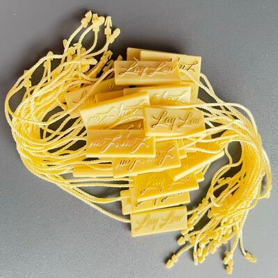 Embossed Plastic Tag Fastener Eco Friendly Durable Plastic Texture Ideal for Secure Labeling Applications