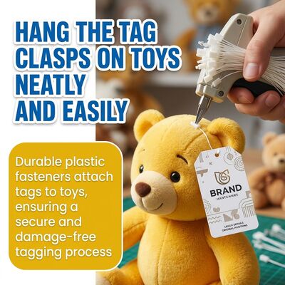 4 Inches Nylon Tag Fasteners Providing 0.2 Inches Width Tagging And Labeling Products For Garment And Retail Applications