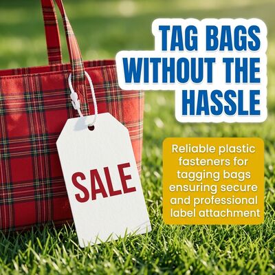 Flexible Nylon Tag Fasteners Heat Resistant For Retail Store