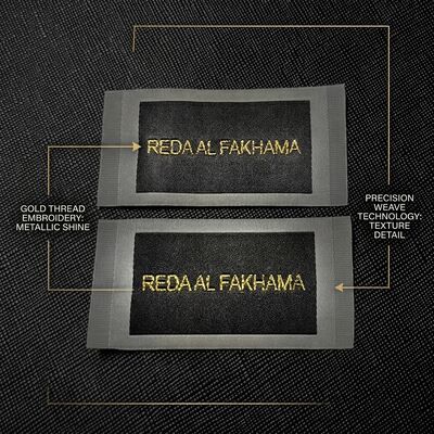 Ultrasonic Cut With End Fold Woven Clothing Labels Customized Soft Fabric Tags Ideal for Clothing Branding and Textile