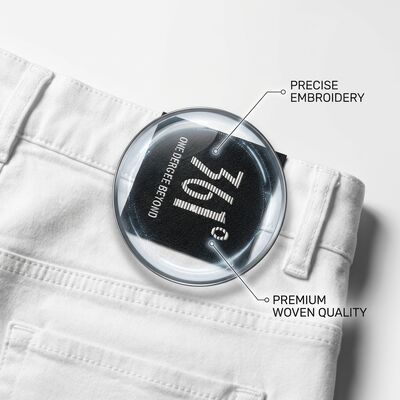 Custom Embroidery Woven Clothing Labels Tags For Hats T Shirt