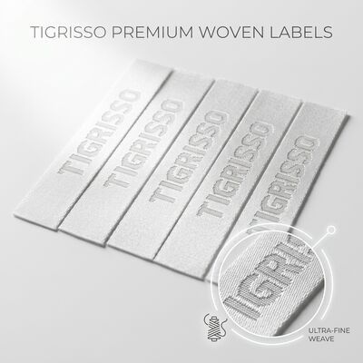 Cloth Label Customized Designs and PDF Artwork File for Woven Clothing Labels