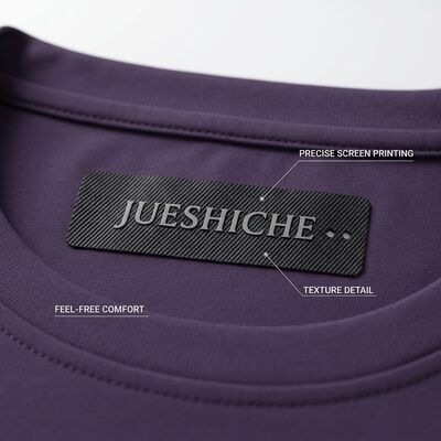Custom Woven Heat Transfer Clothing Labels 42x62 For Bags Garment
