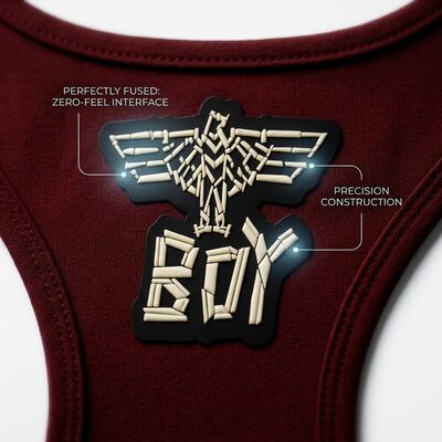 Heat Transfer Clothing Bespoke Woven Labels Jeans Shirt Tags TPU