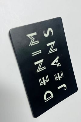 Leather Jeans Leather Label Black for Garment Label in Black Leather