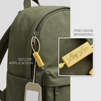 Embossed Plastic Tag Fastener Eco Friendly Durable Plastic Texture Ideal for Secure Labeling Applications
